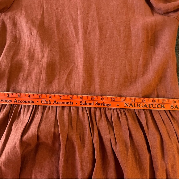 Linenfox Rust Dress - Picture 6 of 7
